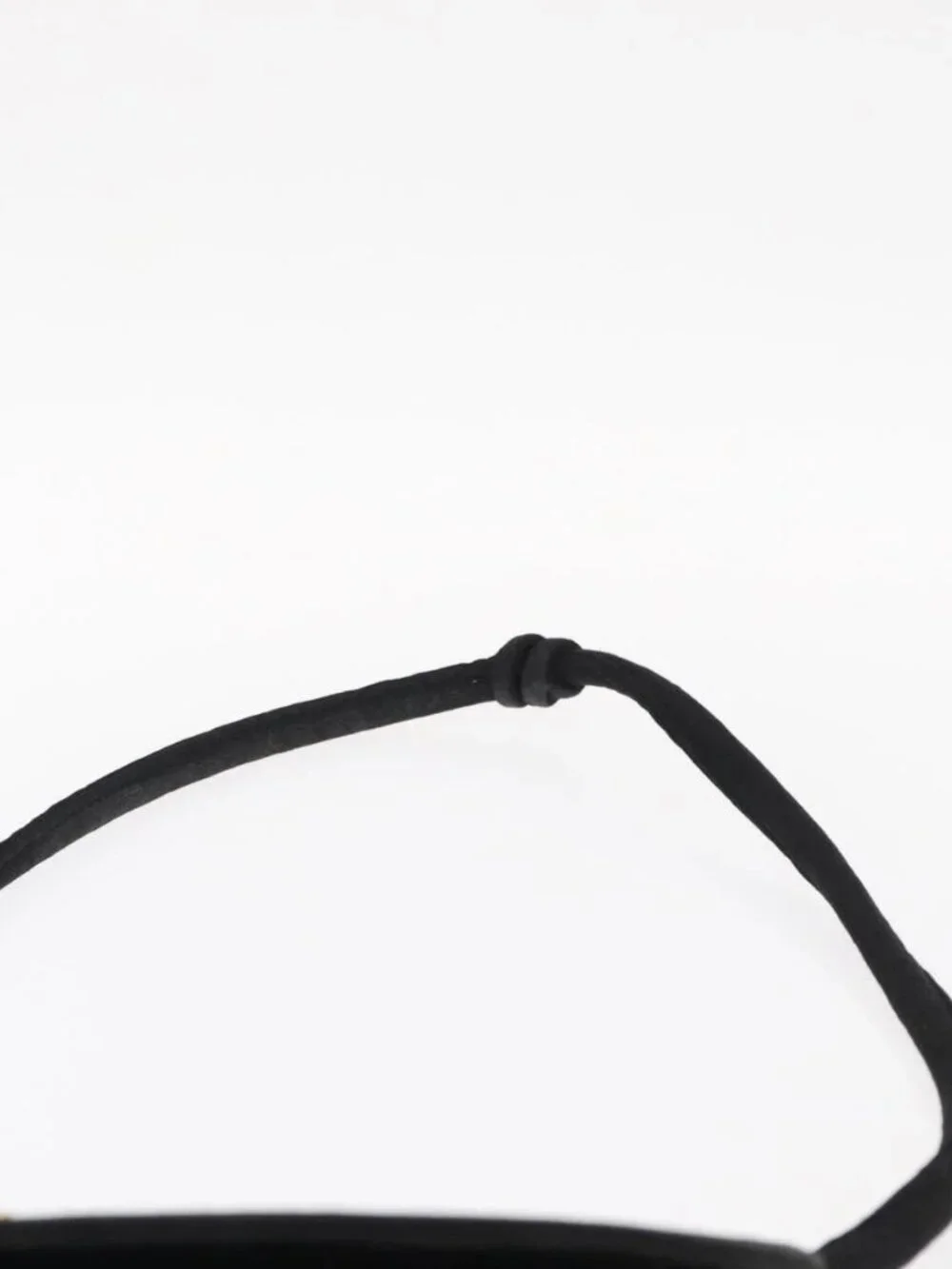 CHANEL Mademoiselle Shoulder Bag Cotton Black Gold CC Auth bs31506